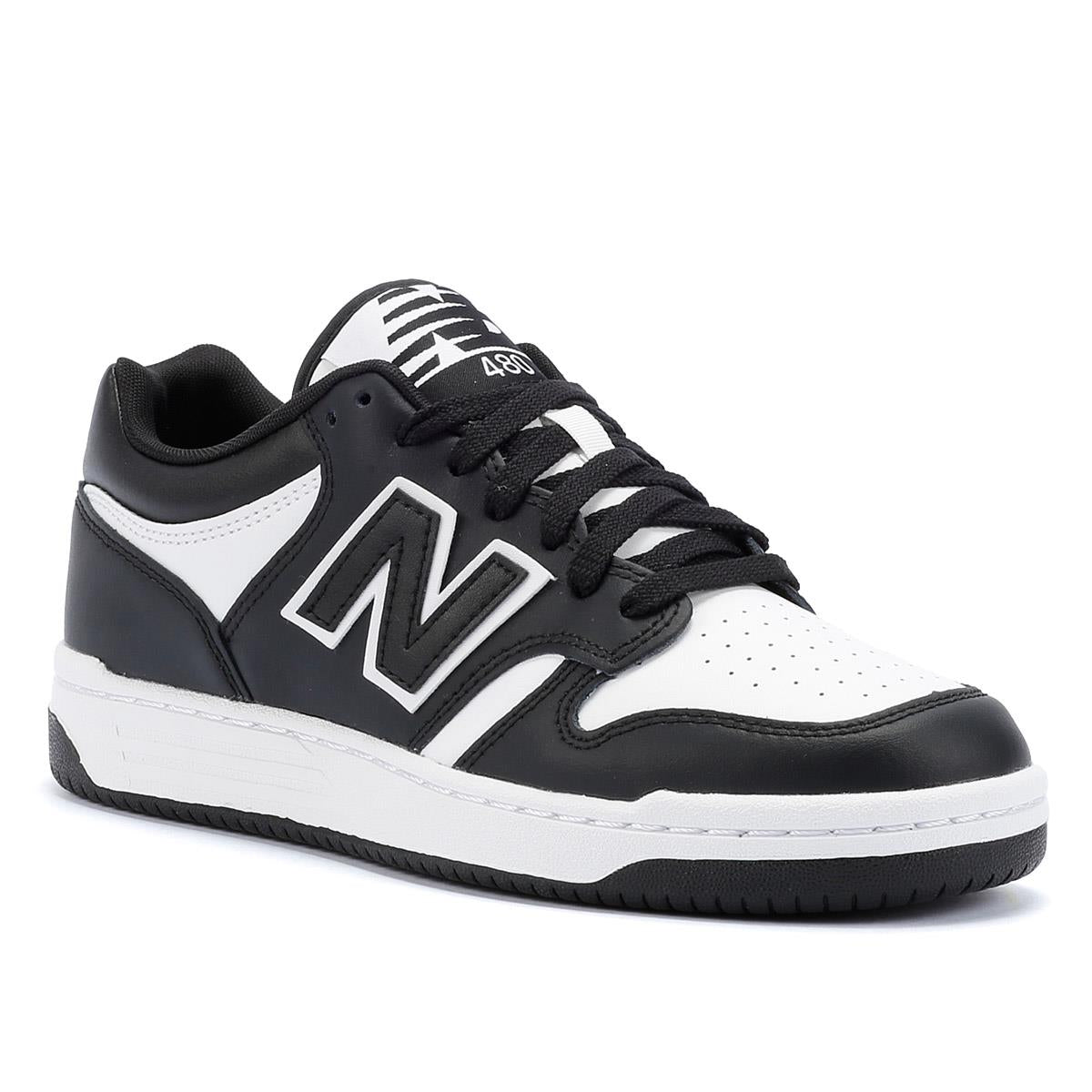 New Balance 480 Baskets Noires En Cuir