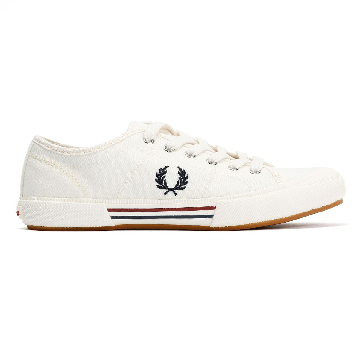 Fred Perry B708 Vintage Tennis Baskets Blanches En Toile Pour Homme