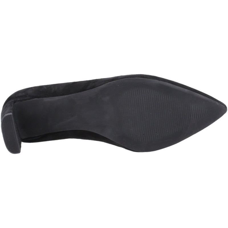 Hush Puppies Olivia Chaussures Noires Pour Femmes En Suède.