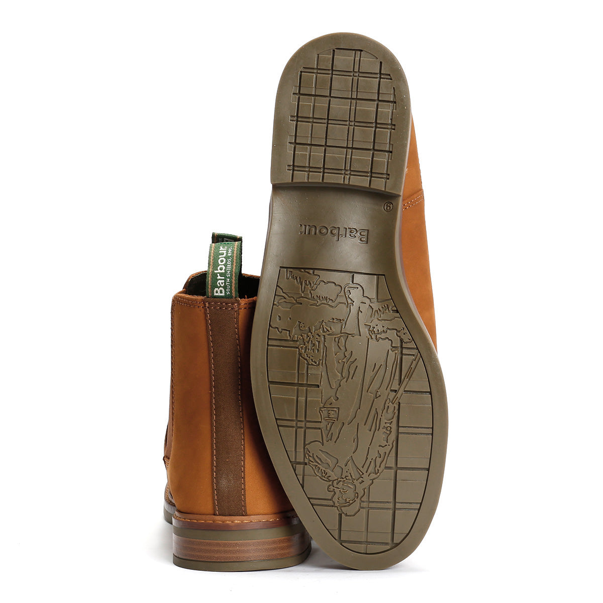 Barbour Farsley Bottes En Cuir Pour Hommes Marron