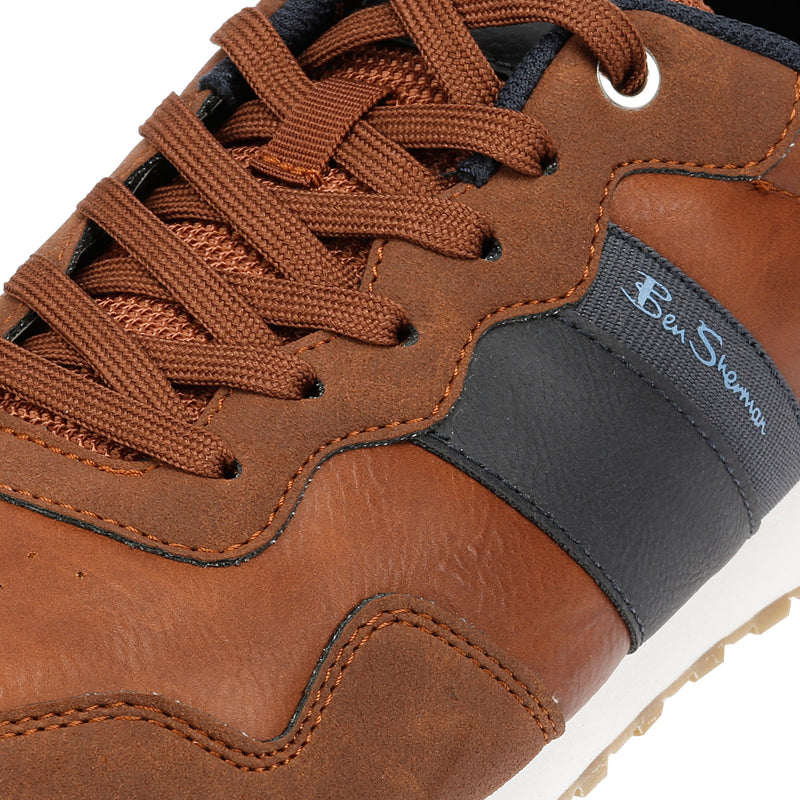 Ben Sherman Owen Retro Baskets Marron Pour Hommes