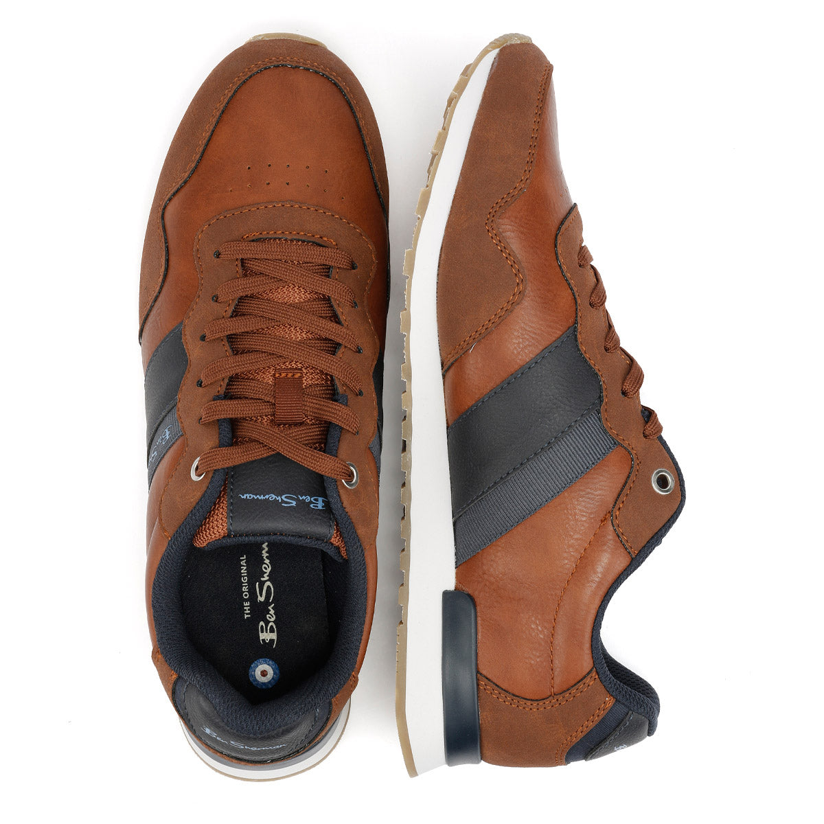 Ben Sherman Owen Retro Baskets Marron Pour Hommes