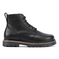 Birkenstock Highwood Lace Mid Bottes Noires En Cuir Pour Femmes