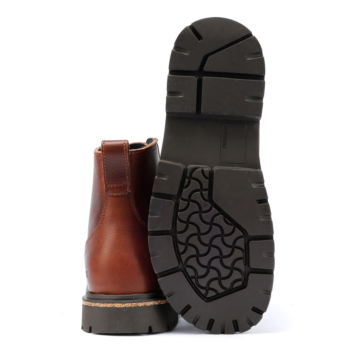 Birkenstock Highwood Lace Mid Bottes Marron En Cuir Pour Femmes