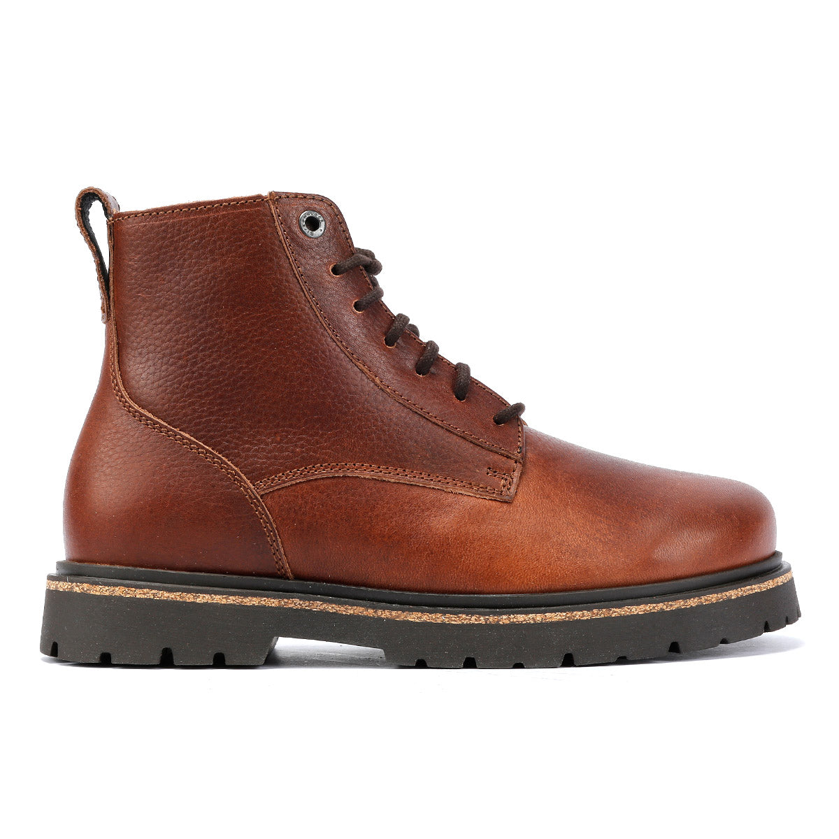 Birkenstock Highwood Lace Mid Bottes Marron En Cuir Pour Femmes