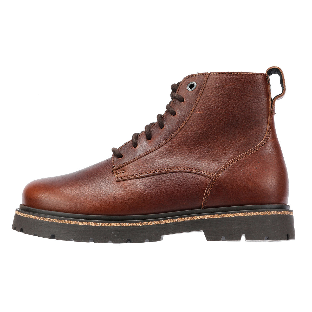Birkenstock Highwood Lace Mid Bottes Marron En Cuir Pour Femmes