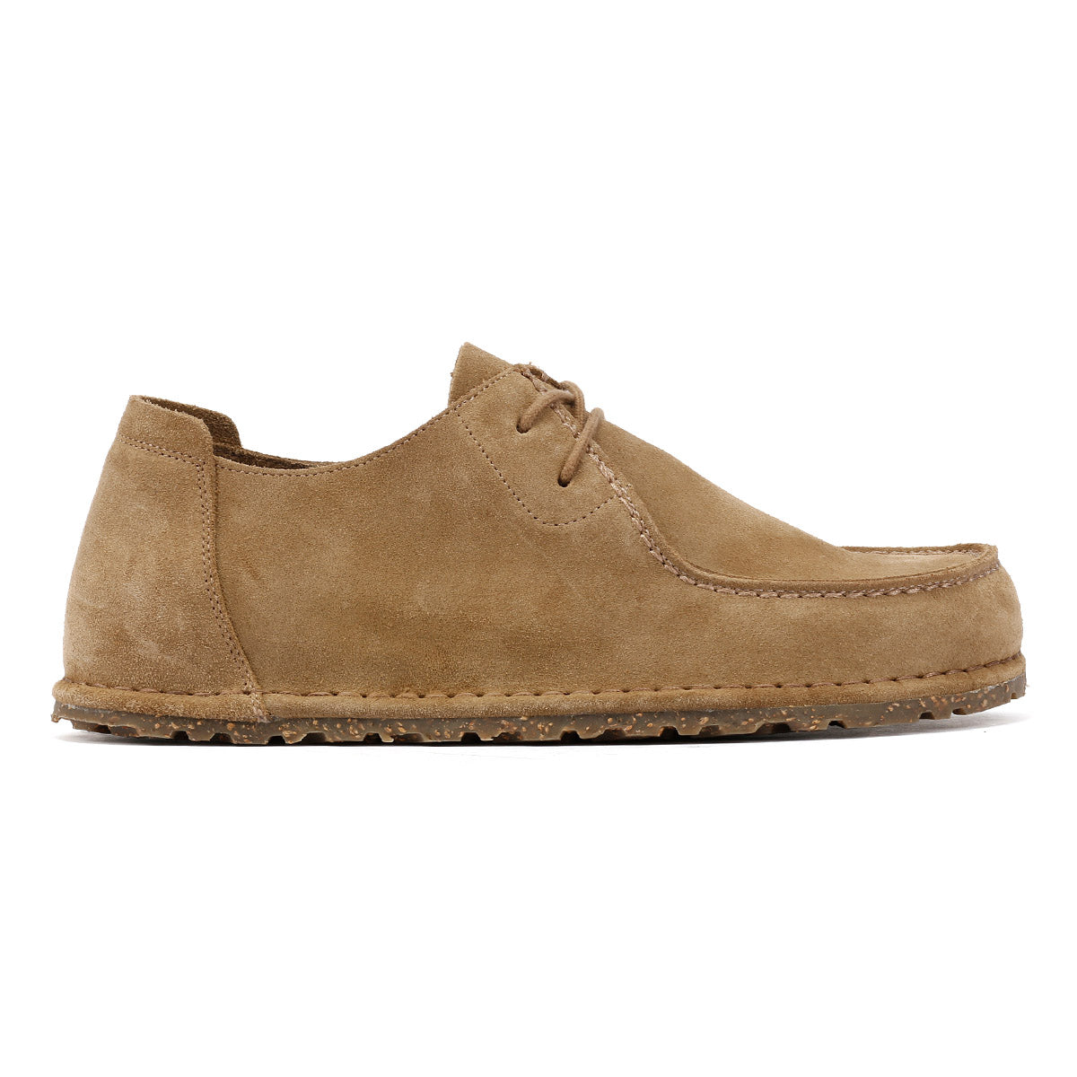 Birkenstock Utti Chaussures Homme En Daim Marron À Lacets