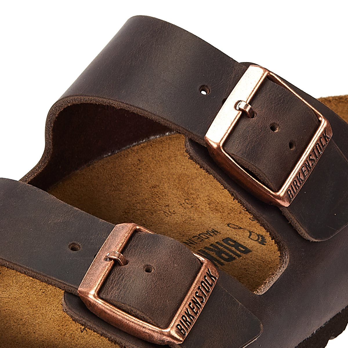 Birkenstock Arizona Birko-Flor Femme Sandales marron régulières