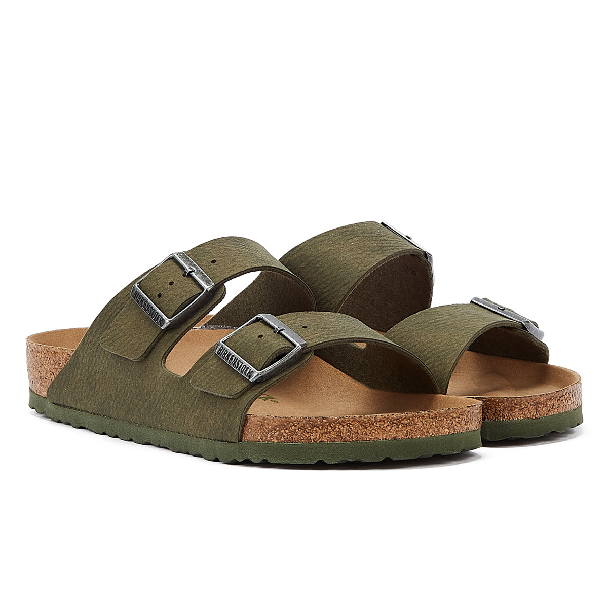 Birkenstock Arizona Vegan Mens Desert Dust Thyme Sandales