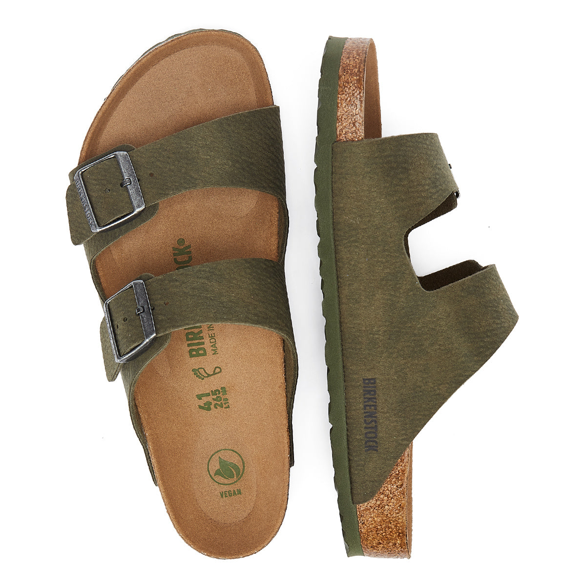 Birkenstock Arizona Vegan Mens Desert Dust Thyme Sandales
