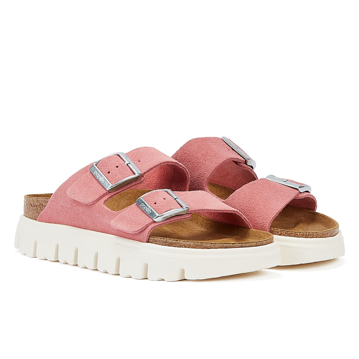 Birkenstock Arizona Papillio Chunky Candy Sandale rose pour femmes
