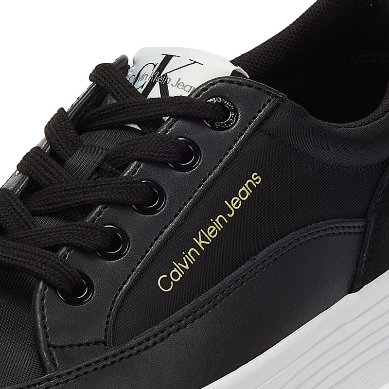 Calvin Klein Vulc Flatform Low Cut Womens Black Trainers
