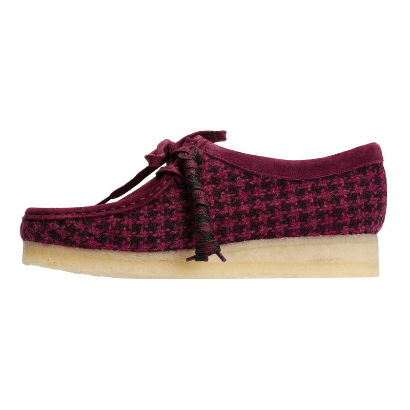 Clarks Originals Wallabee Chaussures Violettes Pour Femmes En Textile