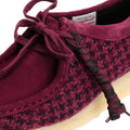 Clarks Originals Wallabee Chaussures Violettes Pour Femmes En Textile