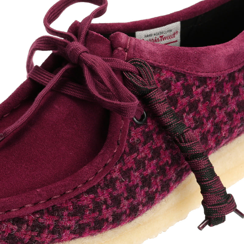 Clarks Originals Wallabee Chaussures Violettes Pour Femmes En Textile