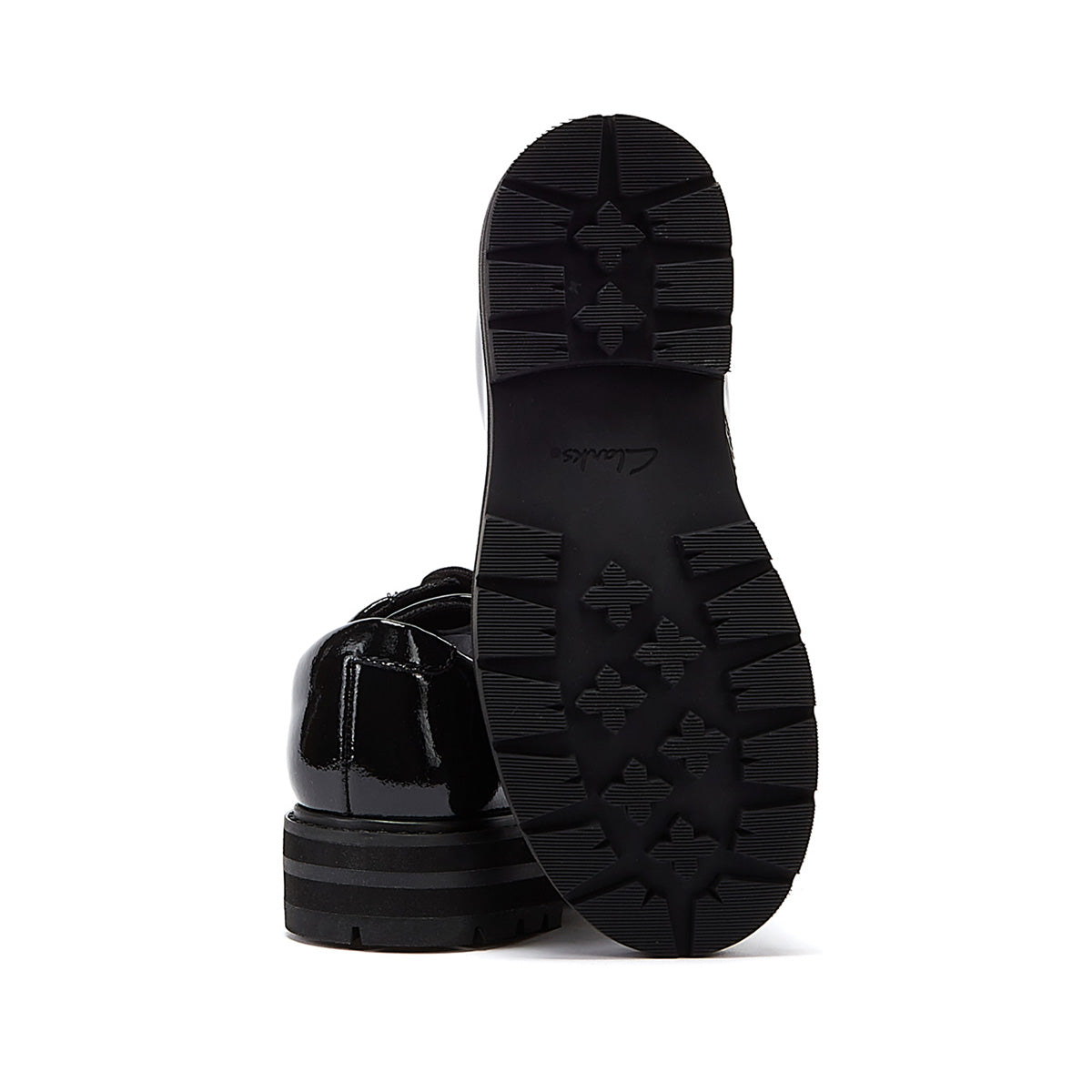 Clarks Prague Lace O Junior Chaussures noires