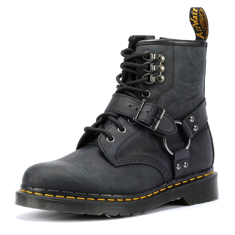 Bottes Dr. Martens Junior 1460 Cuir Noir Imperméables - Pointures US 4 & 5