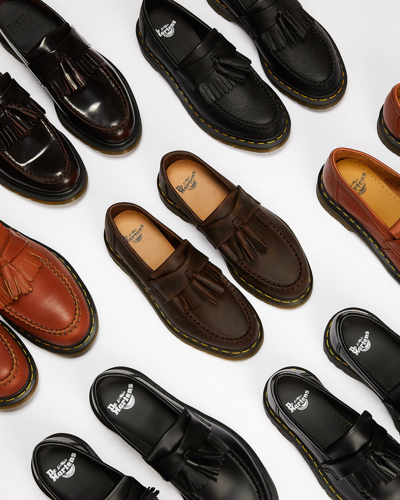 Dr. Martens Adrian Crazy Horse Mocassins marron