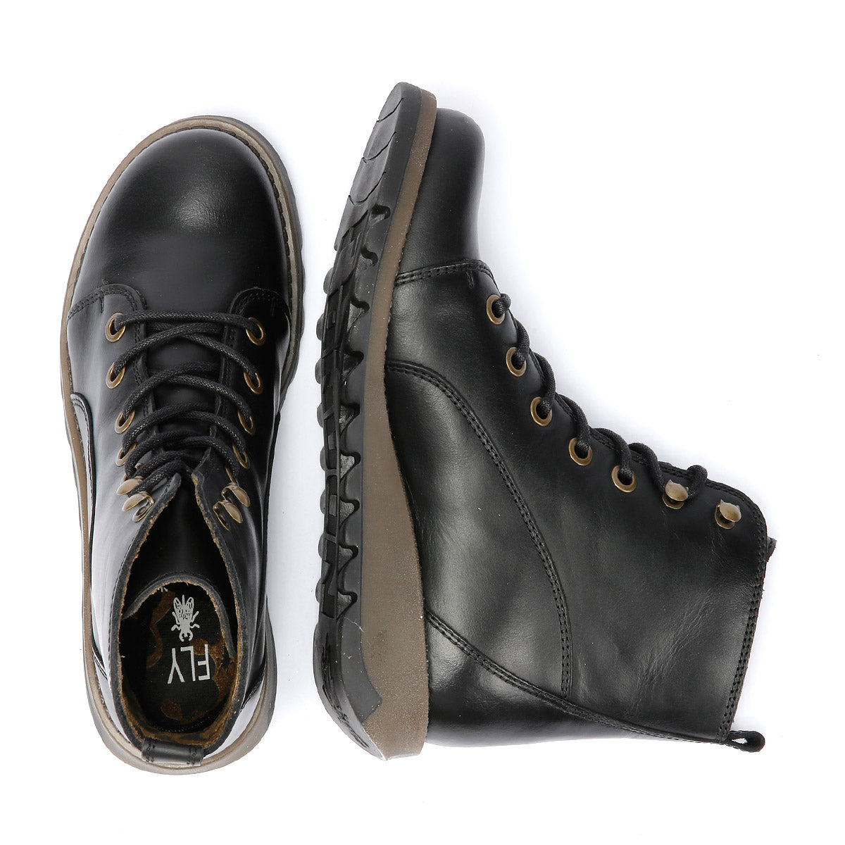 Fly London Sore Bottes Noires Pour Femmes