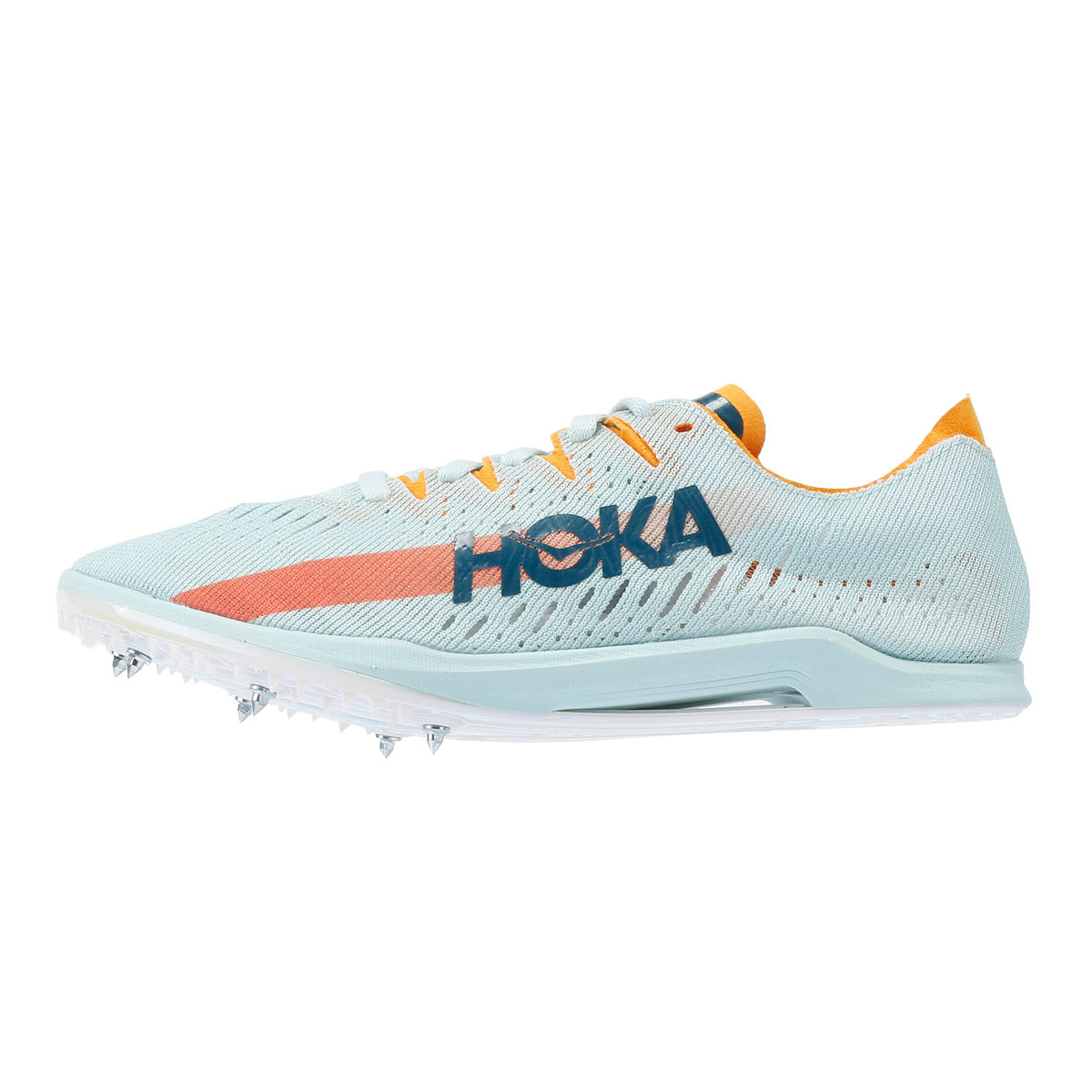 Hoka Cielo X MD Baskets Pour Femmes En Bleu Herbe / Jaune Éclatant