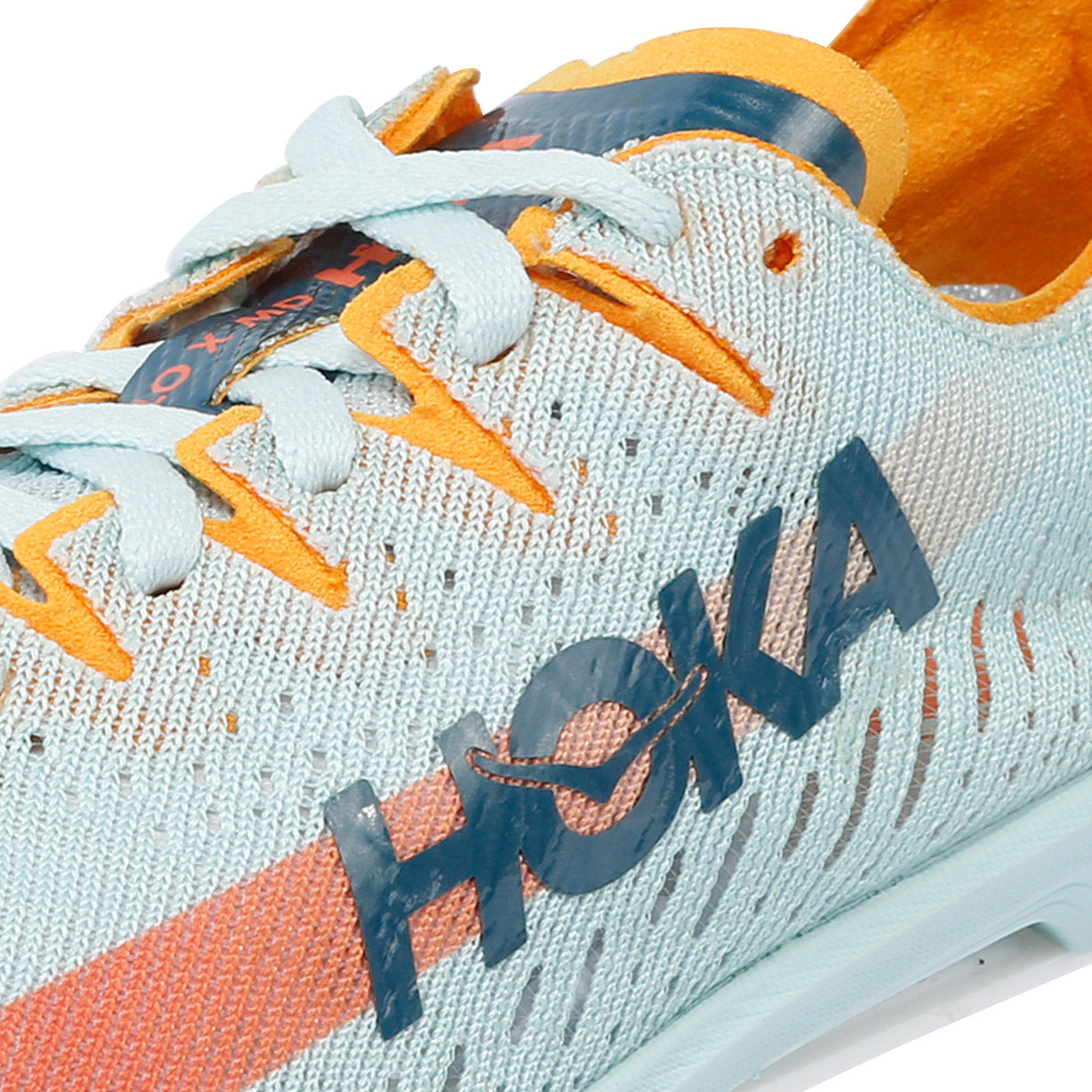 Hoka Cielo X MD Baskets Pour Femmes En Bleu Herbe / Jaune Éclatant