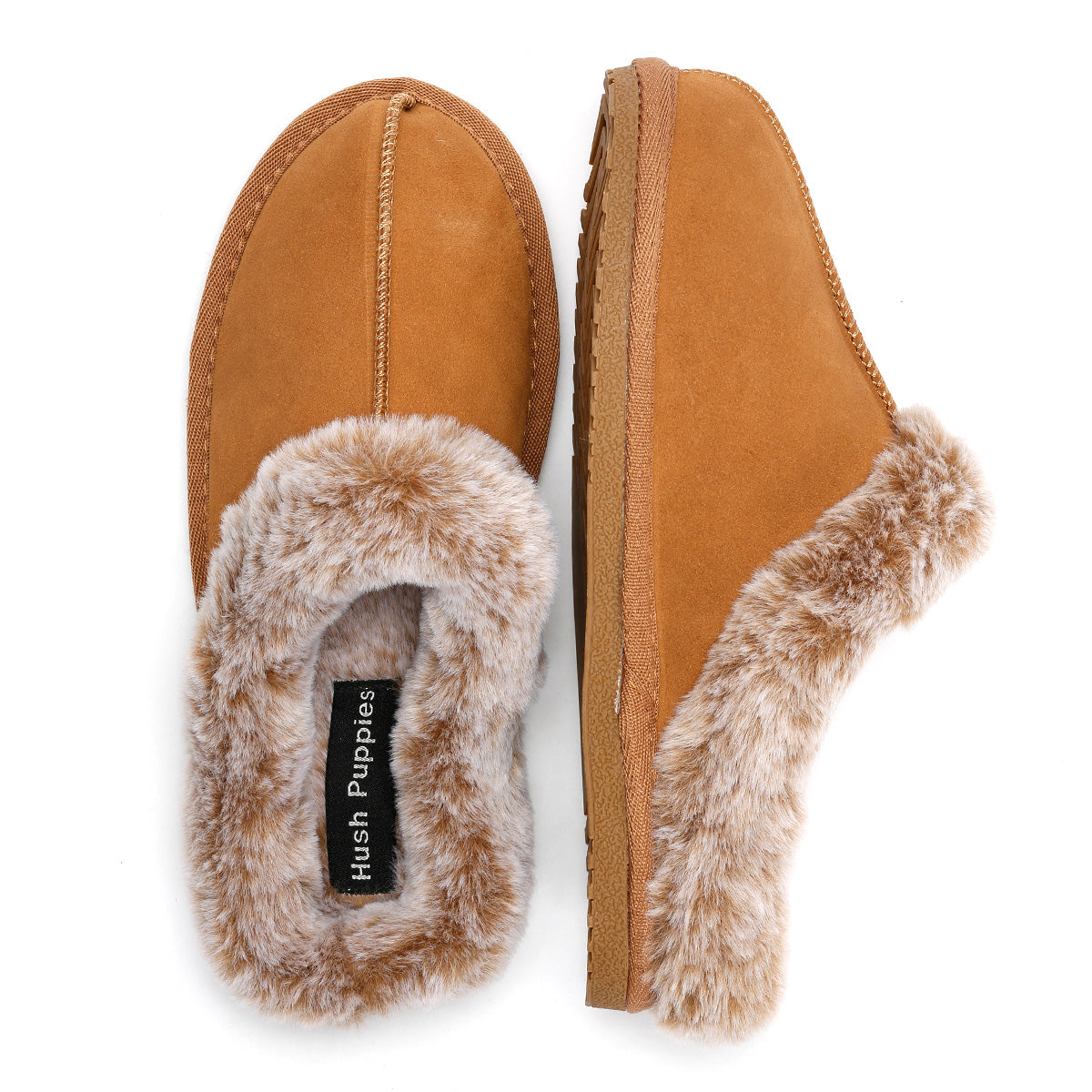Hush Puppies Amara Chaussons En Daim Pour Femmes Couleur Beige