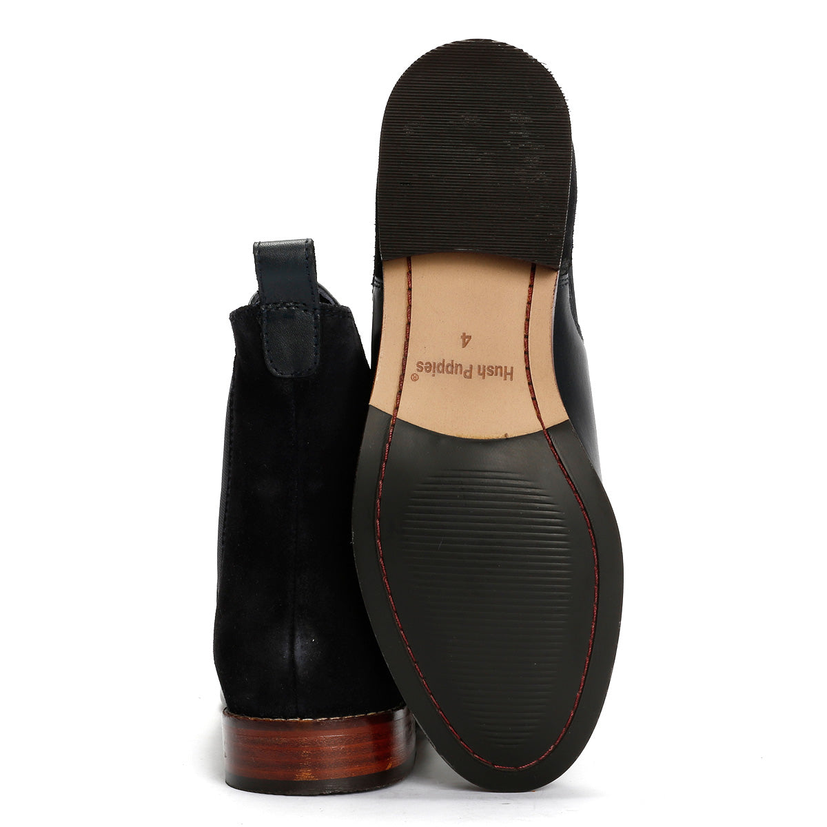 Hush Puppies Colette Bottes En Daim Pour Femmes, Couleur Marine