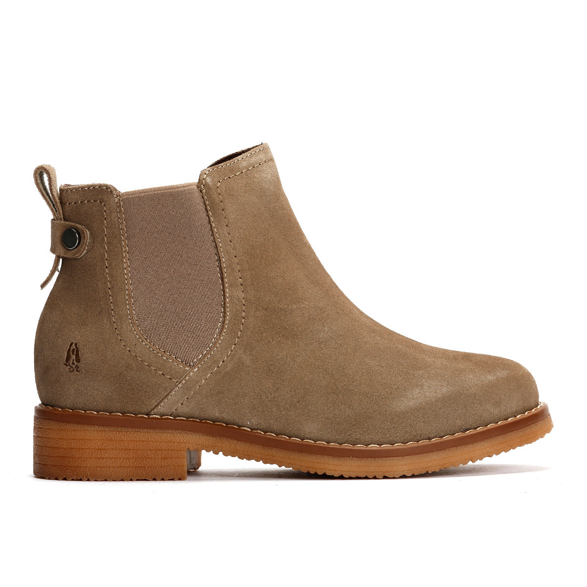 Hush Puppies Maddy Wide Bottes Grises En Daim Pour Femmes