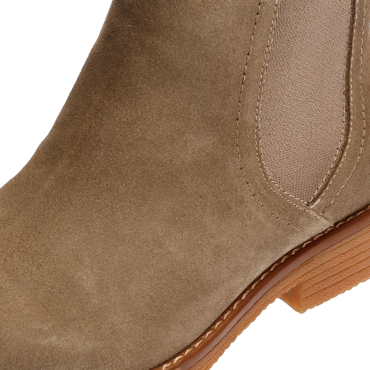 Hush Puppies Maddy Wide Bottes Grises En Daim Pour Femmes