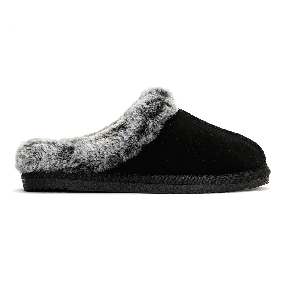 Hush Puppies Amara Chaussons Noirs En Daim Pour Femme