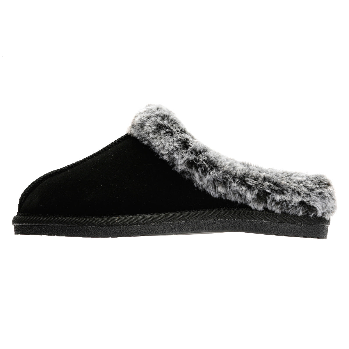 Hush Puppies Amara Chaussons Noirs En Daim Pour Femme