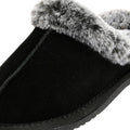 Hush Puppies Amara Chaussons Noirs En Daim Pour Femme