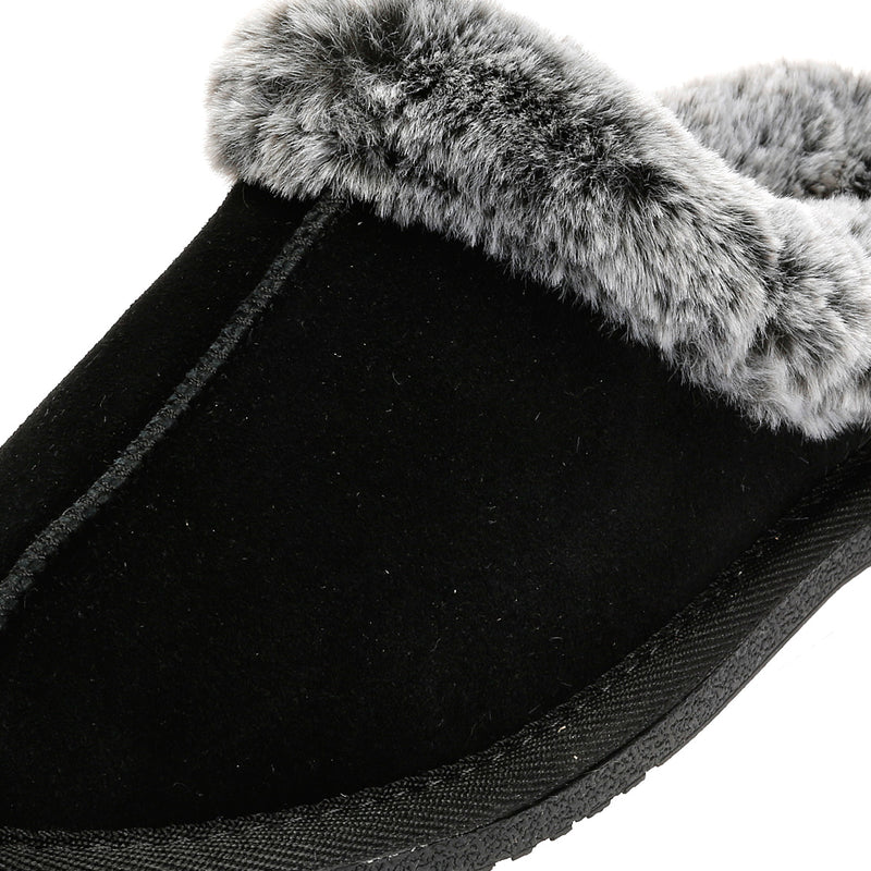 Hush Puppies Amara Chaussons Noirs En Daim Pour Femme