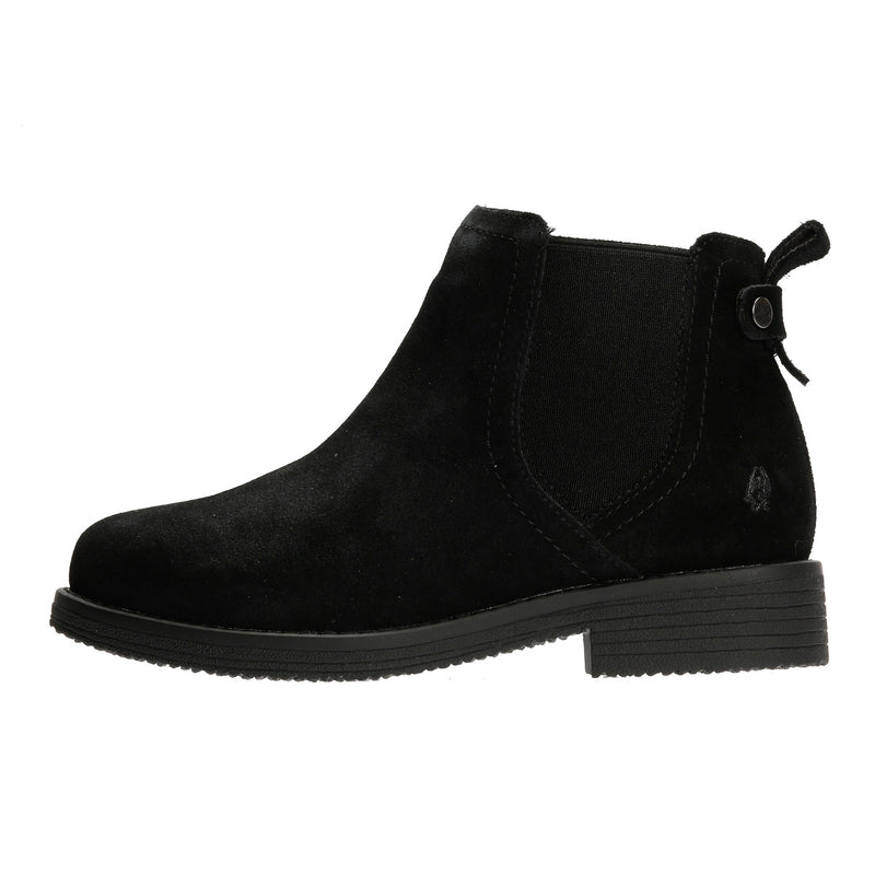 Hush Puppies Maddy Wide Bottes En Daim Noir Pour Femmes