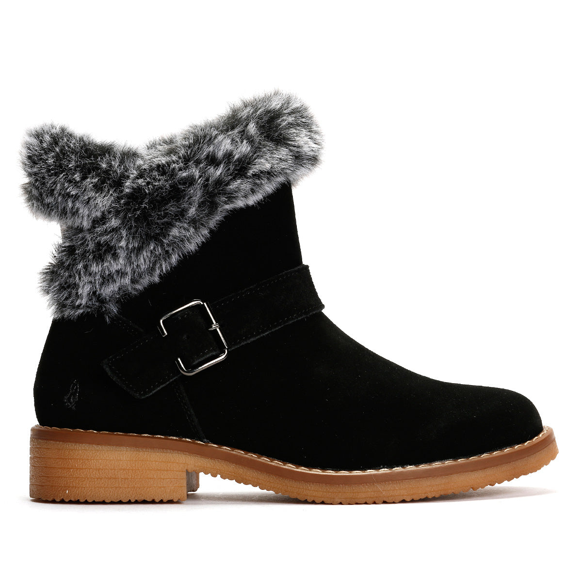 Hush Puppies Hannah Bottes En Daim Noir Pour Femmes