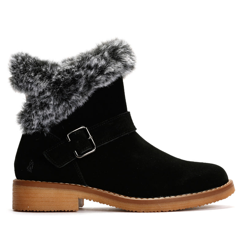 Hush Puppies Hannah Bottes En Daim Noir Pour Femmes
