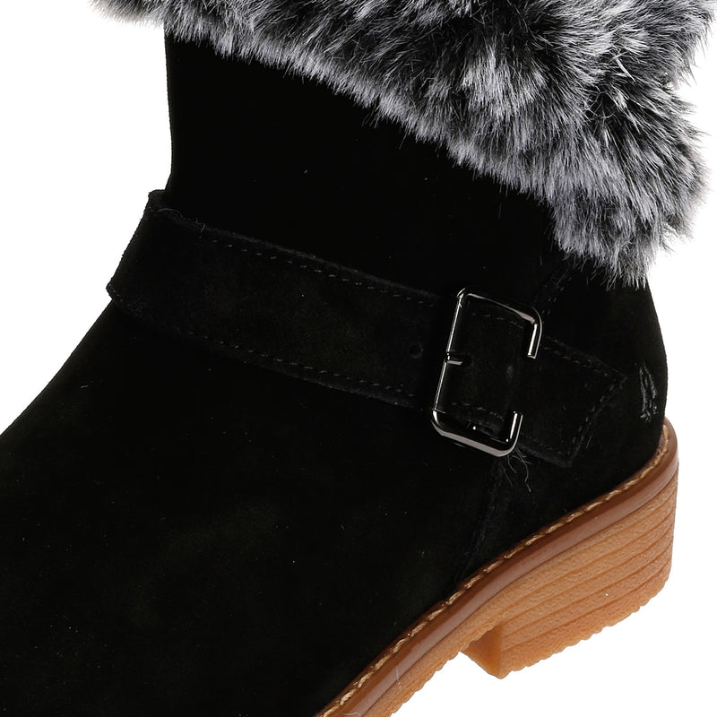 Hush Puppies Hannah Bottes En Daim Noir Pour Femmes