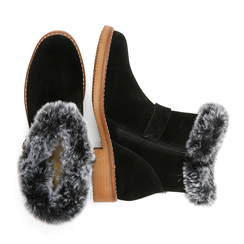 Hush Puppies Hannah Bottes En Daim Noir Pour Femmes