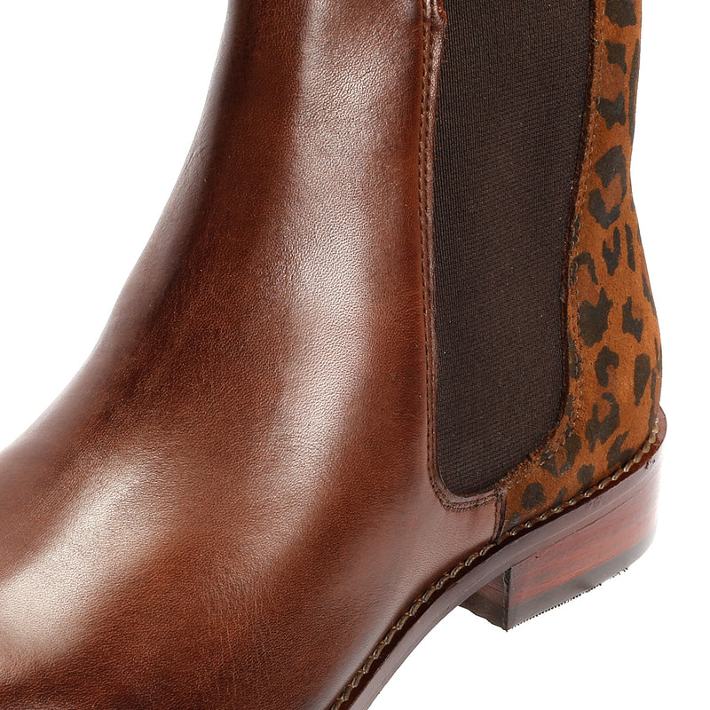 Hush Puppies Colette Bottines Léopard En Daim Pour Femme