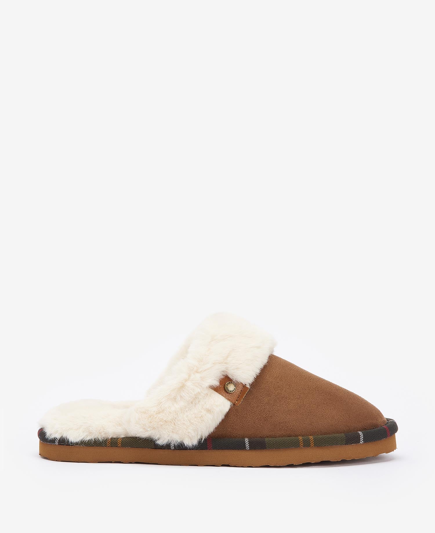 Barbour Claudia Chaussons Marron En Suédine Pour Femme