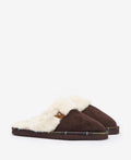 Barbour Claudia Chaussons Marron En Suédine Pour Femme
