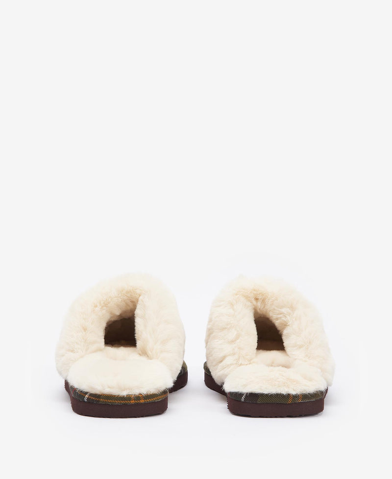 Barbour Claudia Chaussons Marron En Suédine Pour Femme
