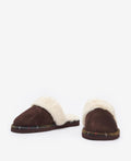 Barbour Claudia Chaussons Marron En Suédine Pour Femme