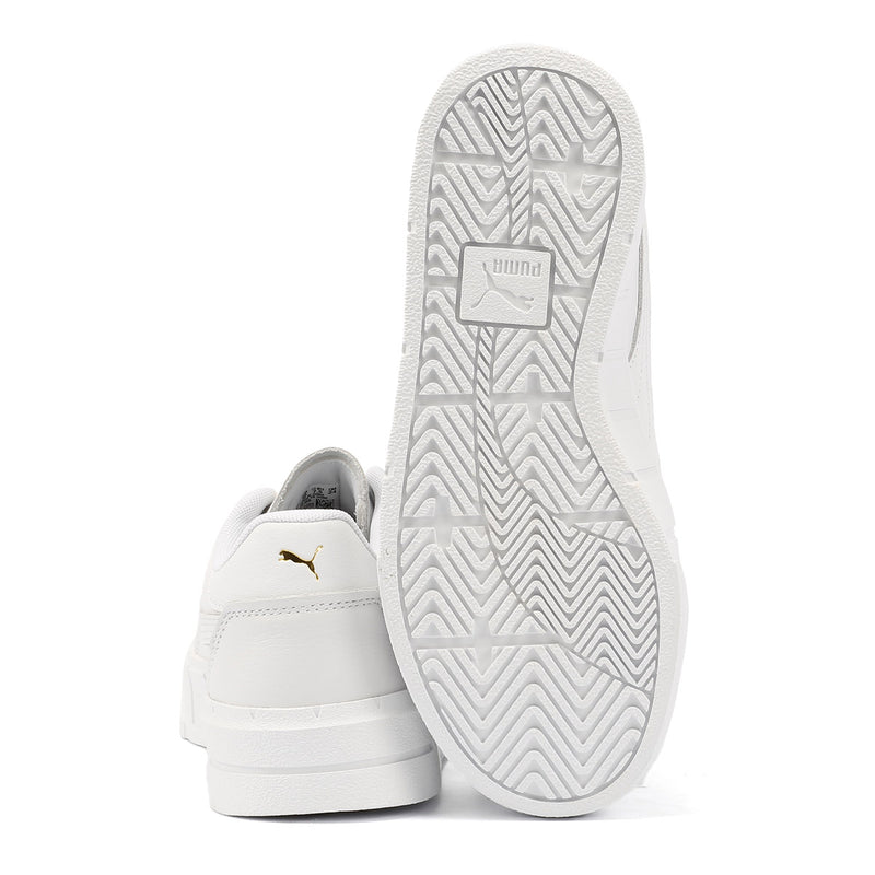 Puma Cali Court Baskets Blanches En Cuir Pour Femmes