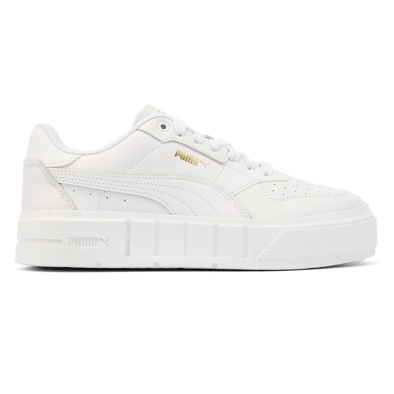 Puma Cali Court Baskets Blanches En Cuir Pour Femmes