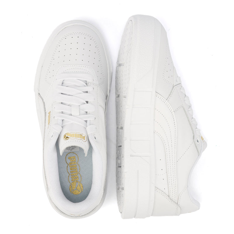 Puma Cali Court Baskets Blanches En Cuir Pour Femmes