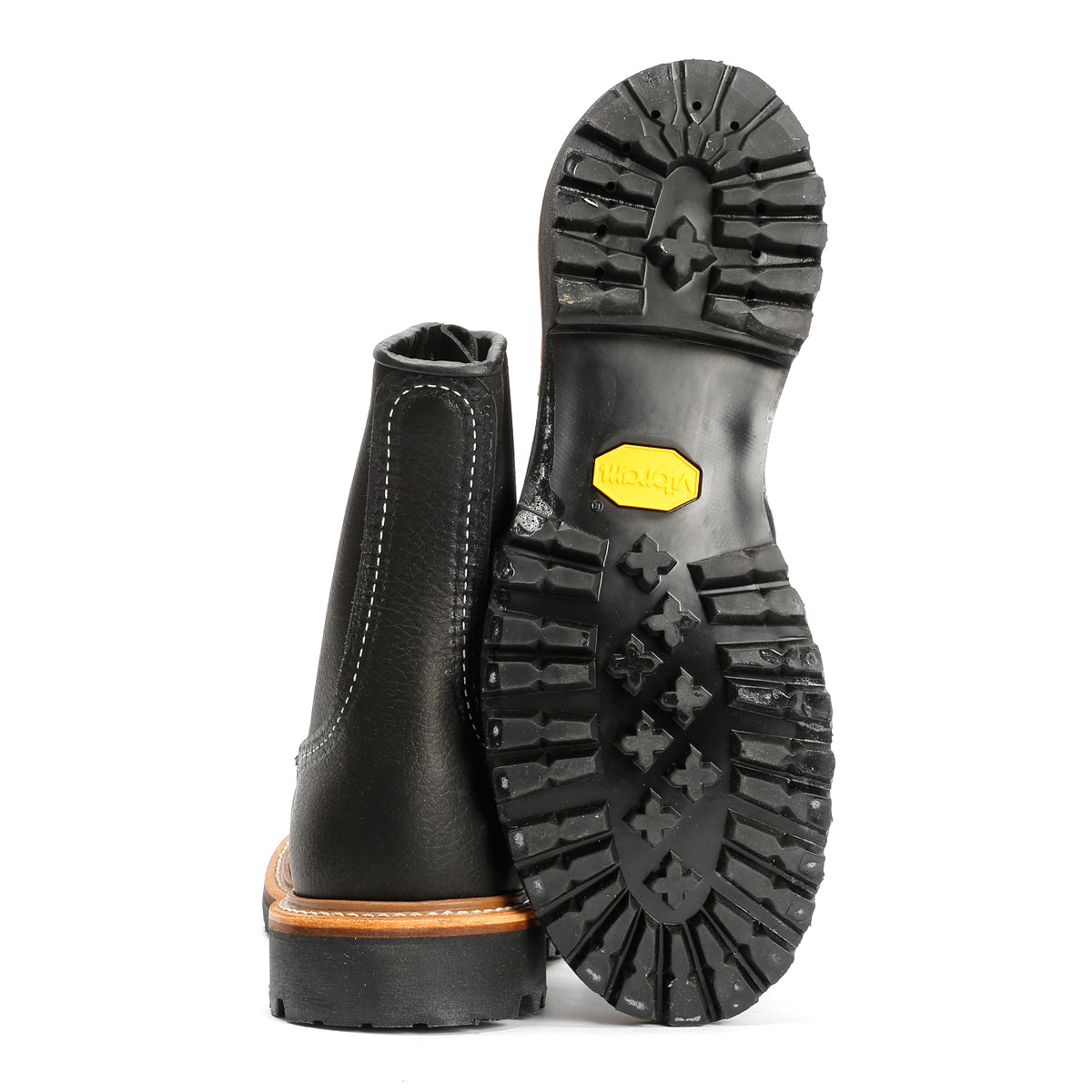 Red Wing 4501 8-Inch Logger Bottes Noires En Cuir Pour Hommes