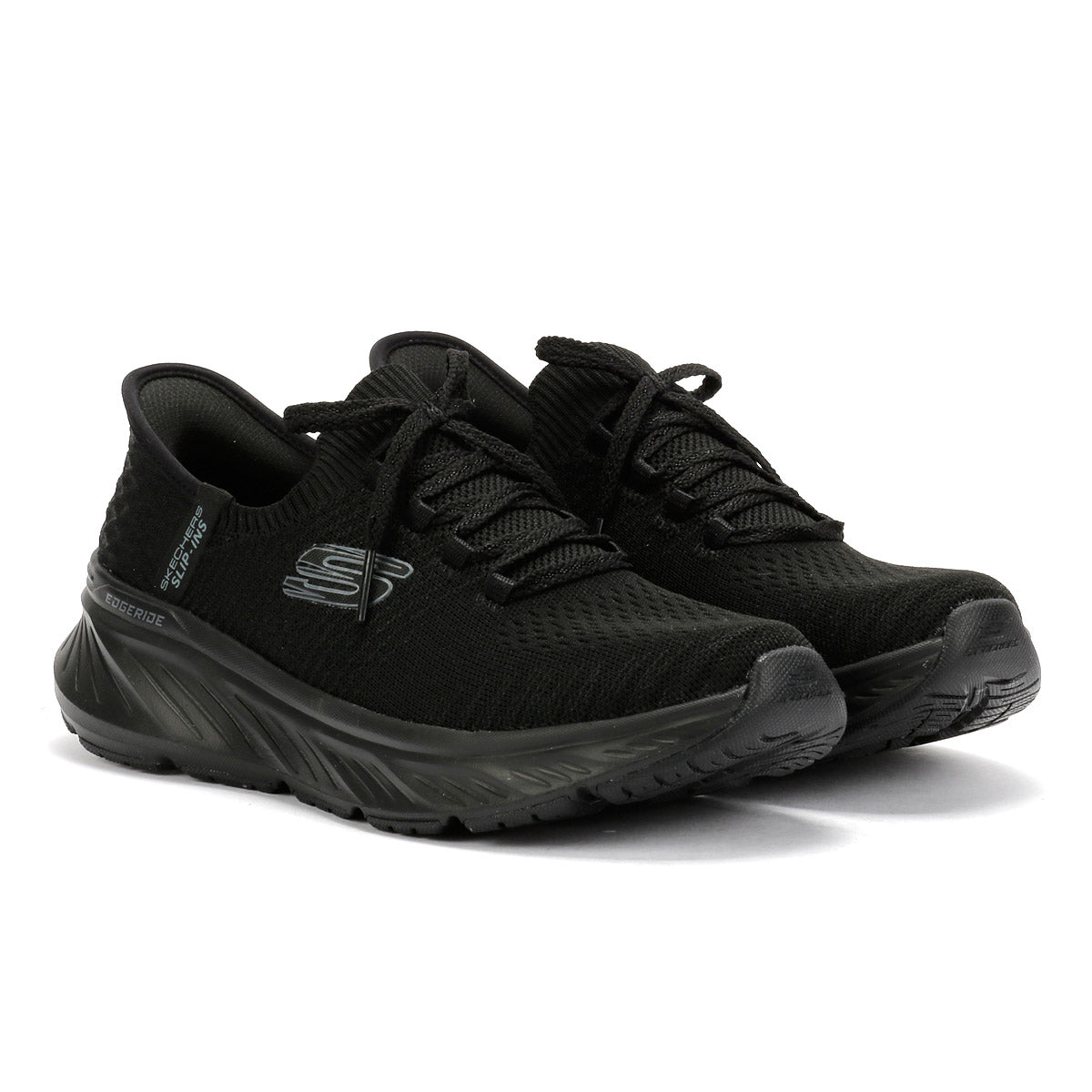 Skechers Slip-ins Edgeride Baskets Noires Pour Femmes