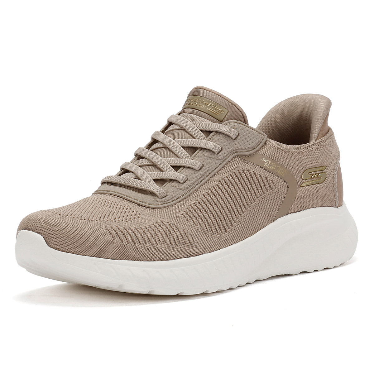 Skechers BOBS Squad Chaos Chaussures De Sport Beige Pour Femmes