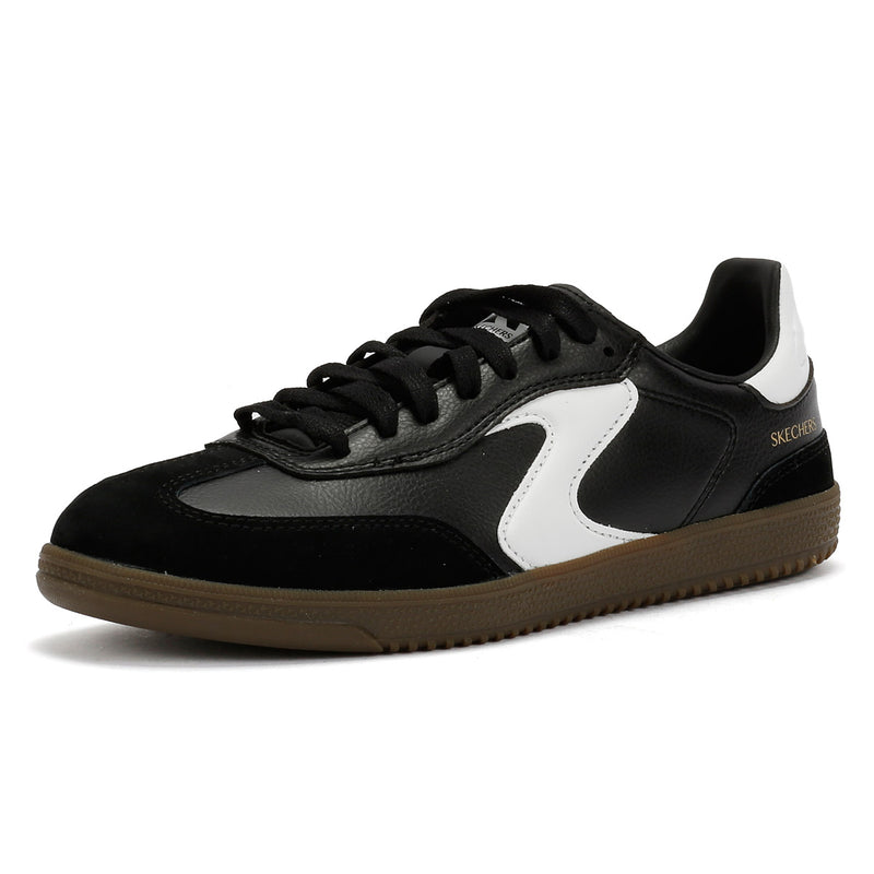 Skechers Hotshot Kickoff Baskets Noires En Cuir Pour Femmes